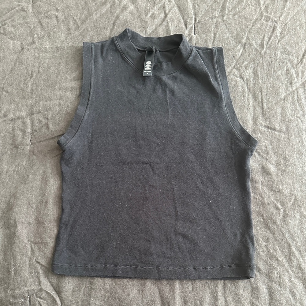 SKIMS Cotton Jersey Mock Neck Tank